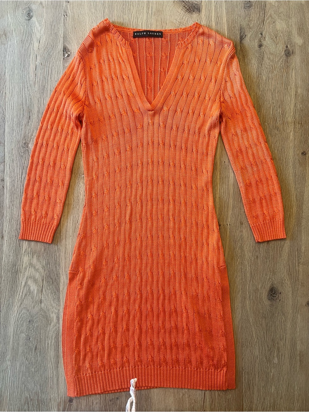 RARE Ralph Lauren SAMPLE PIECE
Black Label Silk Cable Knit Dress Summer 2012